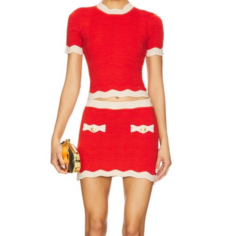 Retrofete Red and White Knit Set
